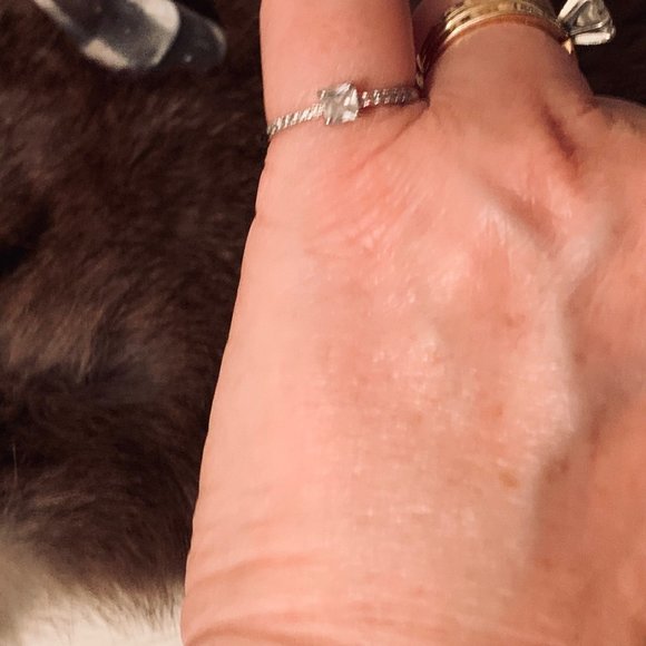 Twp Clear Gemstone Rings - Picture 10 of 14